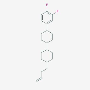 molecular formula C22H30F2 B114129 4-[4-(4-丁-3-烯基环己基)环己基]-1,2-二氟苯 CAS No. 155266-68-5