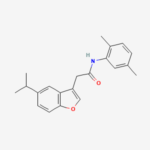 N-(2,5-dimethylphenyl)-2-[5-(propan-2-yl)-1-benzofuran-3-yl]acetamide