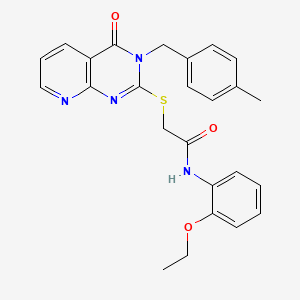 N-(2-ethoxyphenyl)-2-({3-[(4-methylphenyl)methyl]-4-oxo-3H,4H-pyrido[2,3-d]pyrimidin-2-yl}sulfanyl)acetamide