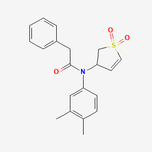 N-(3,4-dimethylphenyl)-N-(1,1-dioxido-2,3-dihydrothiophen-3-yl)-2-phenylacetamide