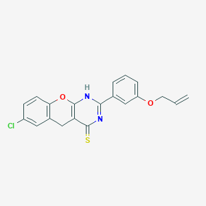 2-(3-(allyloxy)phenyl)-7-chloro-3H-chromeno[2,3-d]pyrimidine-4(5H)-thione