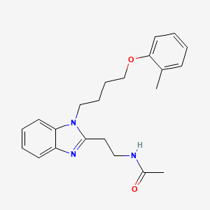 N-(2-{1-[4-(2-methylphenoxy)butyl]-1H-benzimidazol-2-yl}ethyl)acetamide