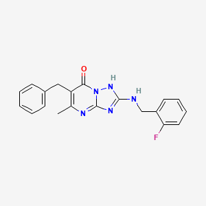 6-benzyl-2-[(2-fluorobenzyl)amino]-5-methyl[1,2,4]triazolo[1,5-a]pyrimidin-7(4H)-one