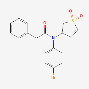 N-(4-bromophenyl)-N-(1,1-dioxido-2,3-dihydrothiophen-3-yl)-2-phenylacetamide