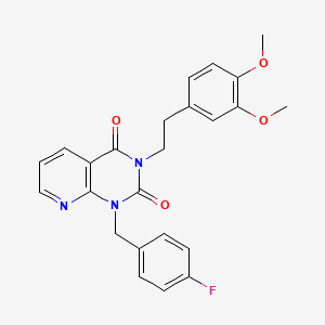 3-[2-(3,4-dimethoxyphenyl)ethyl]-1-[(4-fluorophenyl)methyl]-1H,2H,3H,4H-pyrido[2,3-d]pyrimidine-2,4-dione