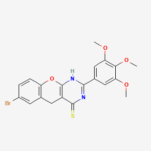 7-Bromo-2-(3,4,5-trimethoxyphenyl)-1,5-dihydrochromeno[2,3-d]pyrimidine-4-thione