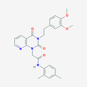 2-(3-(3,4-dimethoxyphenethyl)-2,4-dioxo-3,4-dihydropyrido[2,3-d]pyrimidin-1(2H)-yl)-N-(2,4-dimethylphenyl)acetamide