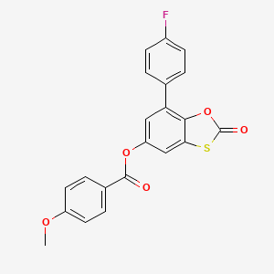 7-(4-Fluorophenyl)-2-oxo-1,3-benzoxathiol-5-yl 4-methoxybenzoate