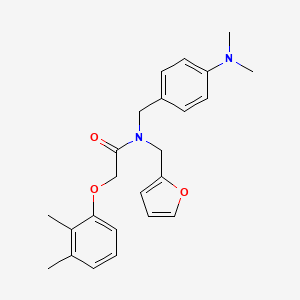 N-[4-(dimethylamino)benzyl]-2-(2,3-dimethylphenoxy)-N-(furan-2-ylmethyl)acetamide