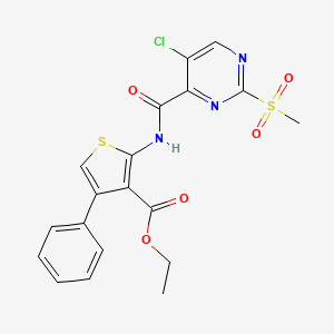 Ethyl 2-({[5-chloro-2-(methylsulfonyl)pyrimidin-4-yl]carbonyl}amino)-4-phenylthiophene-3-carboxylate