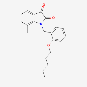 7-methyl-1-[2-(pentyloxy)benzyl]-1H-indole-2,3-dione