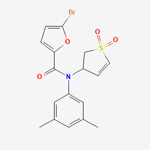 molecular formula C17H16BrNO4S B11413214 5-bromo-N-(3,5-dimethylphenyl)-N-(1,1-dioxido-2,3-dihydrothien-3-yl)-2-furamide 