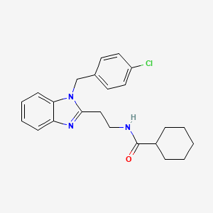 N-{2-[1-(4-chlorobenzyl)-1H-benzimidazol-2-yl]ethyl}cyclohexanecarboxamide