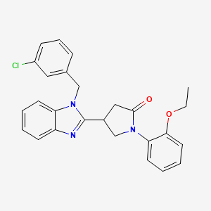 4-[1-(3-chlorobenzyl)-1H-benzimidazol-2-yl]-1-(2-ethoxyphenyl)pyrrolidin-2-one