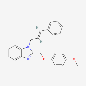 2-[(4-methoxyphenoxy)methyl]-1-[(2E)-3-phenylprop-2-en-1-yl]-1H-benzimidazole