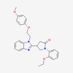 1-(2-ethoxyphenyl)-4-{1-[2-(4-methoxyphenoxy)ethyl]-1H-benzimidazol-2-yl}pyrrolidin-2-one