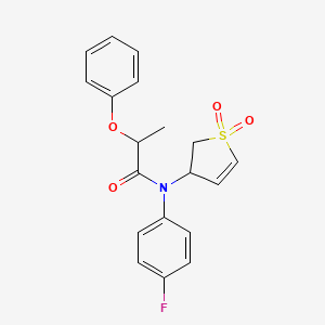 N-(1,1-Dioxido-2,3-dihydro-3-thiophenyl)-N-(4-fluorophenyl)-2-phenoxypropanamide