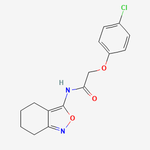 2-(4-chlorophenoxy)-N-(4,5,6,7-tetrahydro-2,1-benzoxazol-3-yl)acetamide