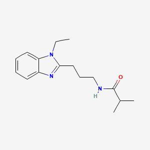 N-[3-(1-ethyl-1H-benzimidazol-2-yl)propyl]-2-methylpropanamide