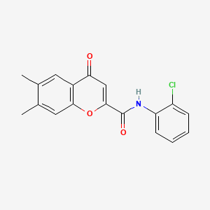 N-(2-chlorophenyl)-6,7-dimethyl-4-oxo-4H-chromene-2-carboxamide