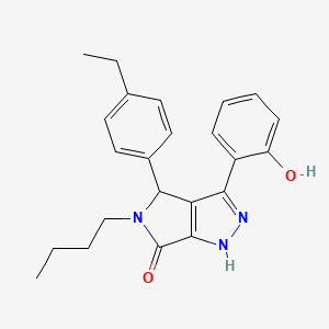 5-butyl-4-(4-ethylphenyl)-3-(2-hydroxyphenyl)-4,5-dihydropyrrolo[3,4-c]pyrazol-6(1H)-one