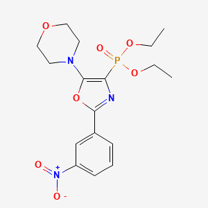 Diethyl [5-(morpholin-4-yl)-2-(3-nitrophenyl)-1,3-oxazol-4-yl]phosphonate