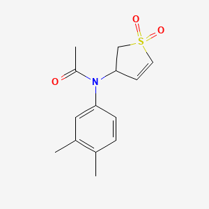 N-(3,4-dimethylphenyl)-N-(1,1-dioxido-2,3-dihydrothiophen-3-yl)acetamide