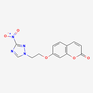 7-[2-(3-Nitro-1,2,4-triazolyl)ethoxy]chromen-2-one