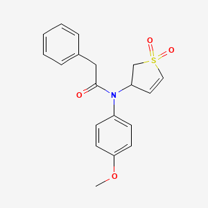 N-(1,1-Dioxido-2,3-dihydro-3-thiophenyl)-N-(4-methoxyphenyl)-2-phenylacetamide