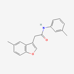 2-(5-methyl-1-benzofuran-3-yl)-N-(3-methylphenyl)acetamide