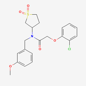 2-(2-chlorophenoxy)-N-(1,1-dioxidotetrahydrothiophen-3-yl)-N-(3-methoxybenzyl)acetamide