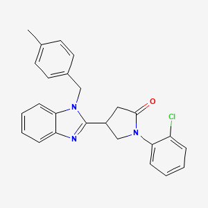 1-(2-chlorophenyl)-4-[1-(4-methylbenzyl)-1H-benzimidazol-2-yl]pyrrolidin-2-one