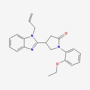 1-(2-ethoxyphenyl)-4-[1-(prop-2-en-1-yl)-1H-benzimidazol-2-yl]pyrrolidin-2-one