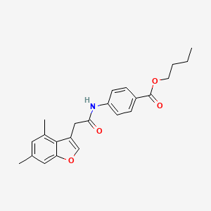 Butyl 4-{[(4,6-dimethyl-1-benzofuran-3-yl)acetyl]amino}benzoate