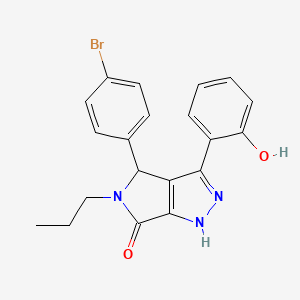 molecular formula C20H18BrN3O2 B11413757 4-(4-bromophenyl)-3-(2-hydroxyphenyl)-5-propyl-4,5-dihydropyrrolo[3,4-c]pyrazol-6(1H)-one 