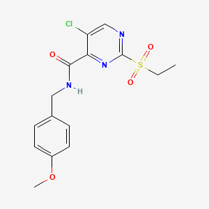 5-chloro-2-(ethylsulfonyl)-N-(4-methoxybenzyl)pyrimidine-4-carboxamide