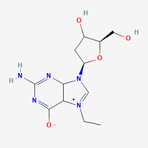 molecular formula C₁₂H₁₇N₅O₄ B1141381 7-Ethyl-2'-deoxyguanosine CAS No. 50704-45-5