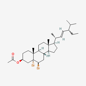 molecular formula C₃₁H₅₀Br₂O₂ B1141383 5α,6β-二溴菜油甾烷-3β-基 3-乙酸酯 CAS No. 32212-73-0