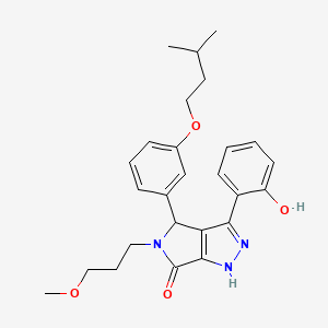 3-(2-hydroxyphenyl)-5-(3-methoxypropyl)-4-[3-(3-methylbutoxy)phenyl]-4,5-dihydropyrrolo[3,4-c]pyrazol-6(1H)-one