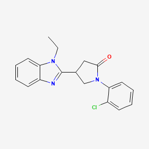 1-(2-chlorophenyl)-4-(1-ethyl-1H-benzimidazol-2-yl)pyrrolidin-2-one