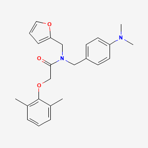 N-[4-(dimethylamino)benzyl]-2-(2,6-dimethylphenoxy)-N-(furan-2-ylmethyl)acetamide