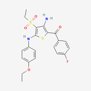 3-(Ethanesulfonyl)-N2-(4-ethoxyphenyl)-5-(4-fluorobenzoyl)thiophene-2,4-diamine