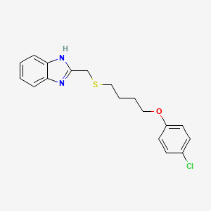 2-({[4-(4-chlorophenoxy)butyl]sulfanyl}methyl)-1H-benzimidazole