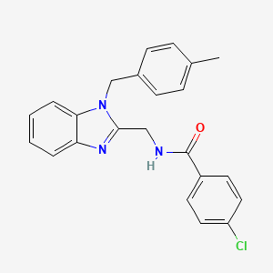 4-chloro-N-{[1-(4-methylbenzyl)-1H-benzimidazol-2-yl]methyl}benzamide