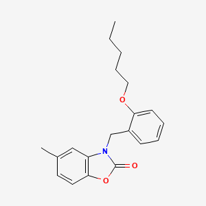 5-methyl-3-[2-(pentyloxy)benzyl]-1,3-benzoxazol-2(3H)-one