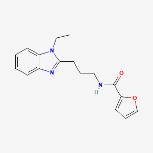 N-[3-(1-ethyl-1H-benzimidazol-2-yl)propyl]furan-2-carboxamide