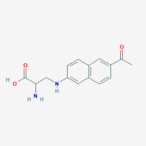 2-Amino-3-[(6-acetyl-2-naphthyl)amino]propanoic acid