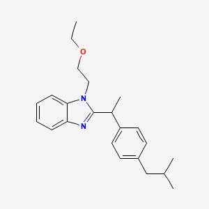 1-(2-ethoxyethyl)-2-{1-[4-(2-methylpropyl)phenyl]ethyl}-1H-benzimidazole