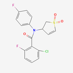 2-chloro-N-(1,1-dioxido-2,3-dihydrothiophen-3-yl)-6-fluoro-N-(4-fluorophenyl)benzamide