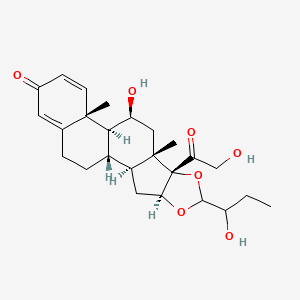 molecular formula C₂₅H₃₄O₇ B1141419 23-羟基布地奈德 CAS No. 109423-03-2